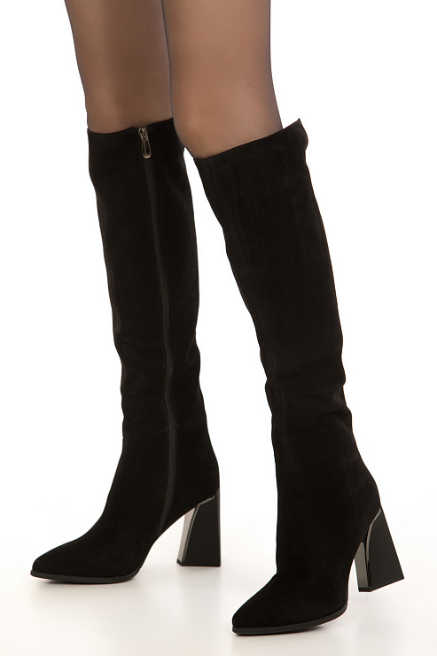 Ботфорты на каблуке SERGIO MANCHOT цвет Черный