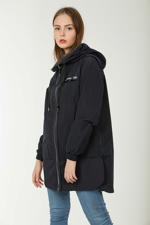 TOWMY 2355 ТЕМН. СИН. Ветровка женская TOWMY цвет Синий