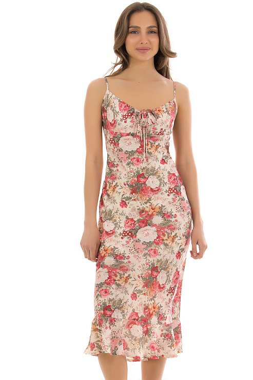 CHEERDUCK/2C19 25136 БЕЖЕВЫЙ Сарафан CHEERDUCK цвет Бежевый