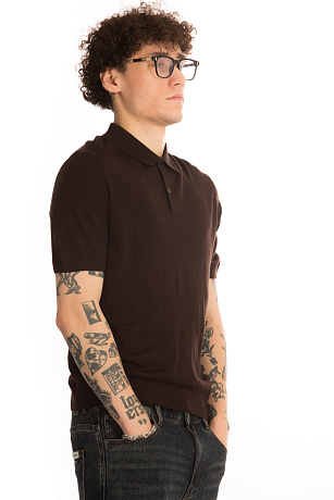CHEERDUCK/4070 jFW 12 КОРИЧНЕВЫЙ Поло мужское CHEERDUCK цвет Коричневый