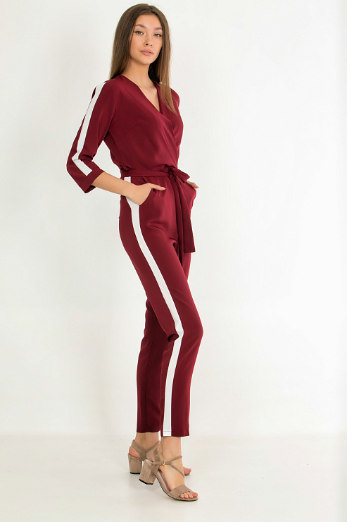 CHEER&DUCK/2C122 1017 БОРДО Комбинезон женский CHEERDUCK цвет Красный