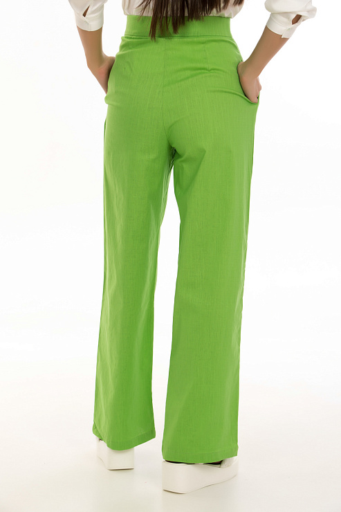 CHEERDUCK/2C19 6365 САЛАТОВЫЙ Брюки женские классические CHEERDUCK цвет Зеленый