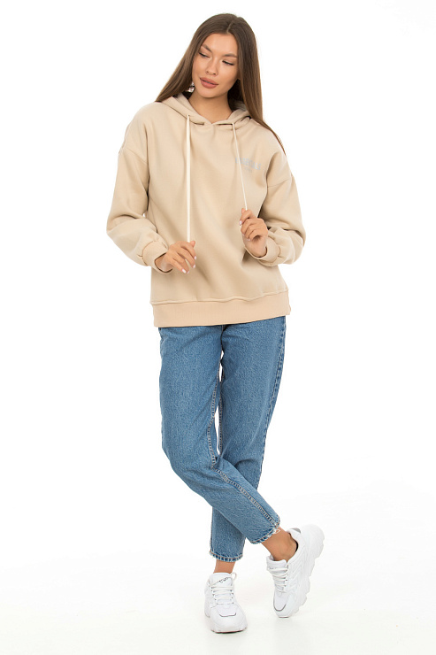 SHI FA MAN 2024 БЕЖ. Худи женское SHI FA MAN цвет Бежевый