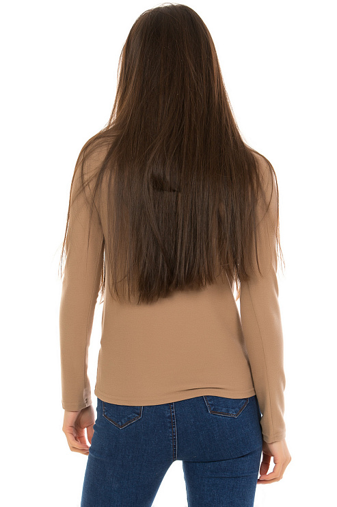 YY.SHOP 9321 КОРИЧ. Водолазка женская CHEERDUCK цвет Коричневый