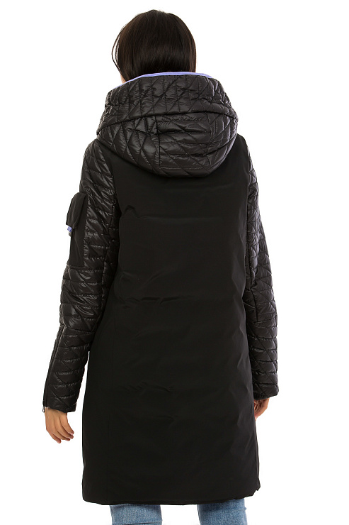 TOWMY 6861 ЧЕРН. Плащ женский TOWMY цвет Черный