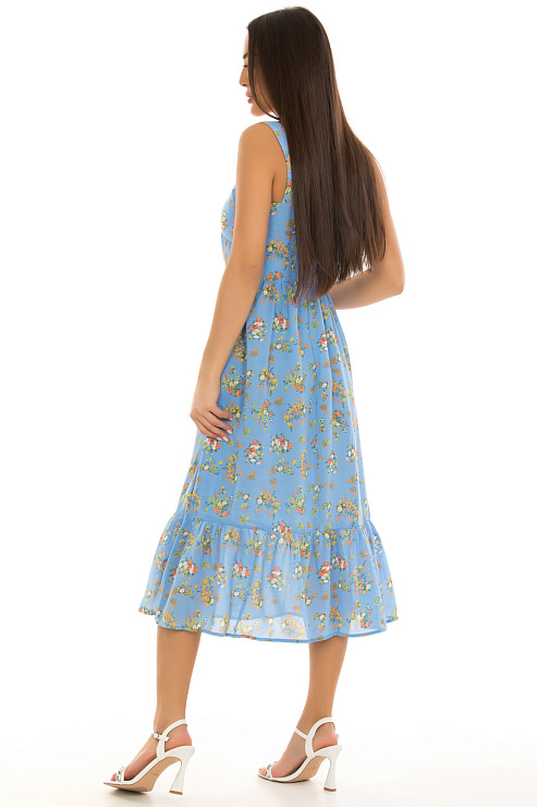 CHEERDUCK/2C19 7331 ГОЛУБОЙ Сарафан  CHEERDUCK цвет Голубой