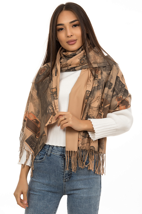 Палантин S9 ТЕМН. КОРИЧ. женский CHEERDUCK цвет Коричневый