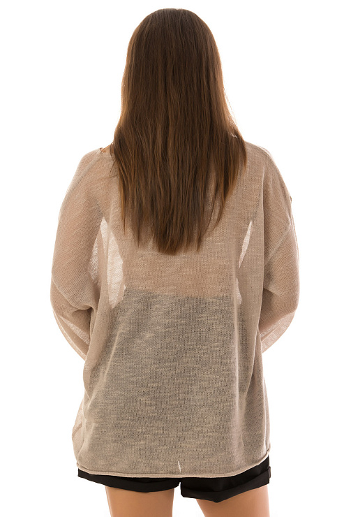 CHEERDUCK/MUD 8416 БЕЖЕВЫЙ Кофта женская CHEERDUCK цвет Бежевый