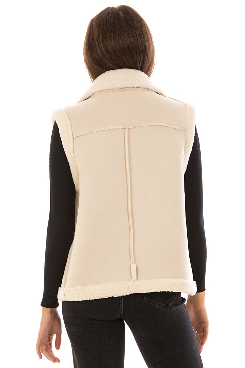 CHEERDUCK/2C22 1707 БЕЛЫЙ Жилет женский CHEERDUCK цвет Белый