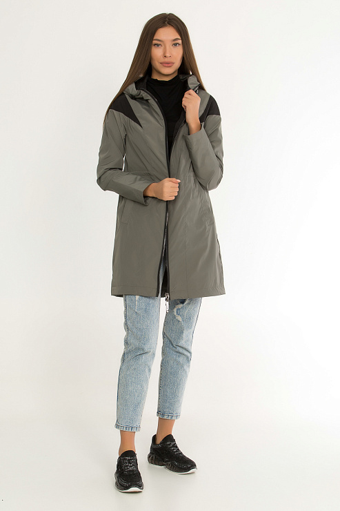 GRACE 1120 ХАКИ Плащ женский GRACE цвет Хаки