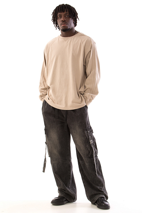 CHEERDUCK/4070 LST-3210 БЕЖЕВЫЙ Свитшот мужской CHEERDUCK цвет Бежевый