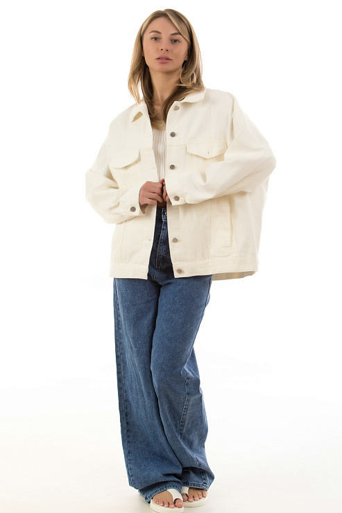 CHEERDUCK/2025 K1352 БЕЛЫЙ Куртка женская CHEERDUCK цвет Белый