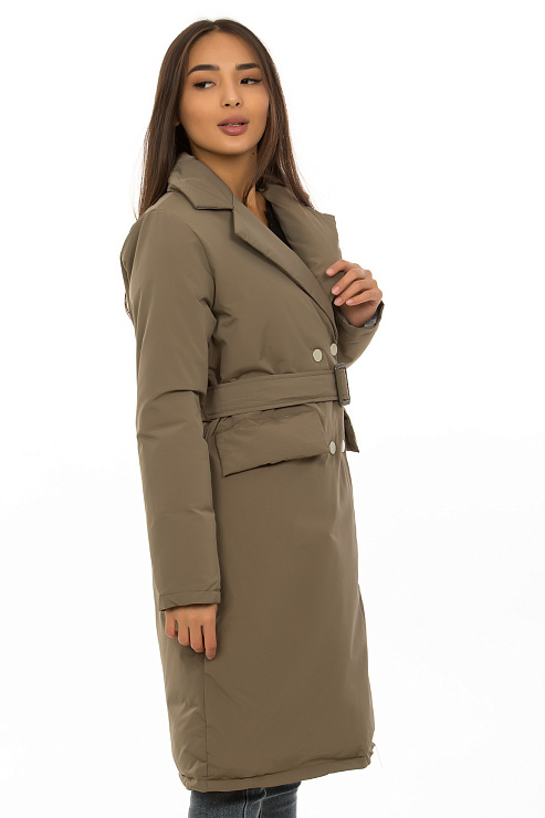 CHEER&DUCK/2030 1367 ХАКИ Плащ женский CHEERDUCK цвет Хаки