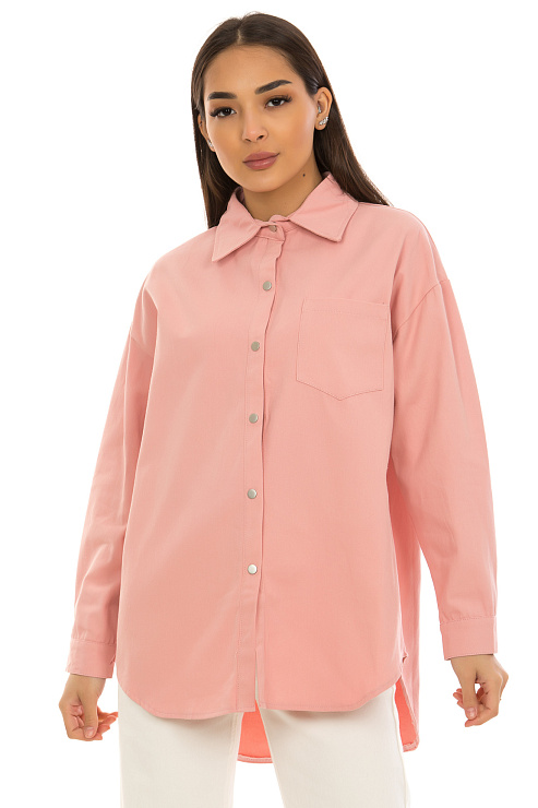 CHEER&DUCK/2025 612 РОЗОВ Рубашка женская CHEERDUCK цвет Розовый