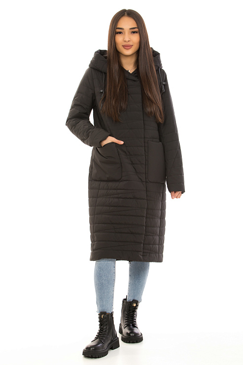 TOWMY 6733 ЧЕРН. Плащ женский TOWMY цвет Черный