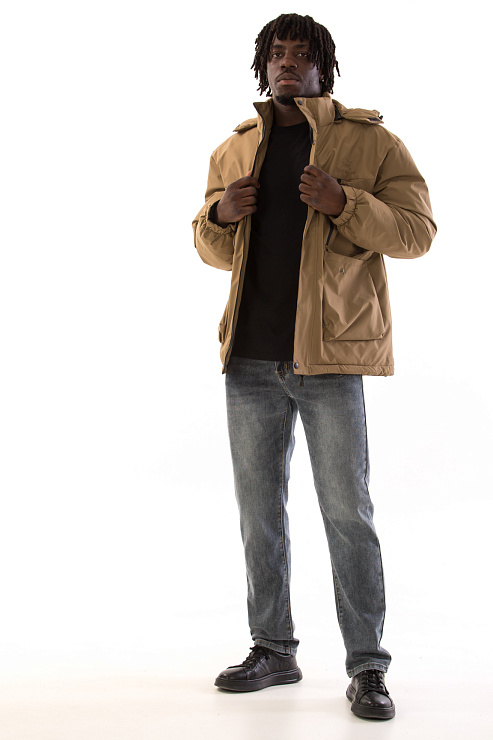 CHEERDUCK/5057 818-3 КОРИЧНЕВЫЙ Куртка мужская CHEERDUCK цвет Коричневый