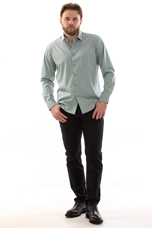 CHEERDUCK/2C87 320-62 ЗЕЛЕНЫЙ Рубашка мужская CHEERDUCK цвет Зеленый