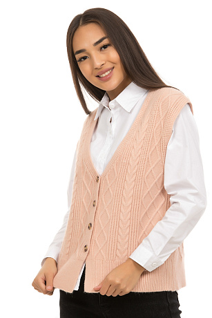 CHEER&DUCK/LELE 8815 РОЗОВ. Жилет женский CHEERDUCK цвет Розовый