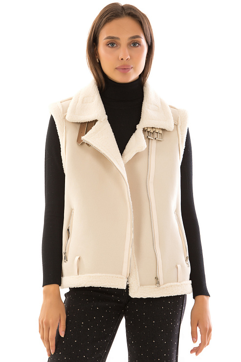 CHEERDUCK/2C22 1707 БЕЛЫЙ Жилет женский CHEERDUCK цвет Белый