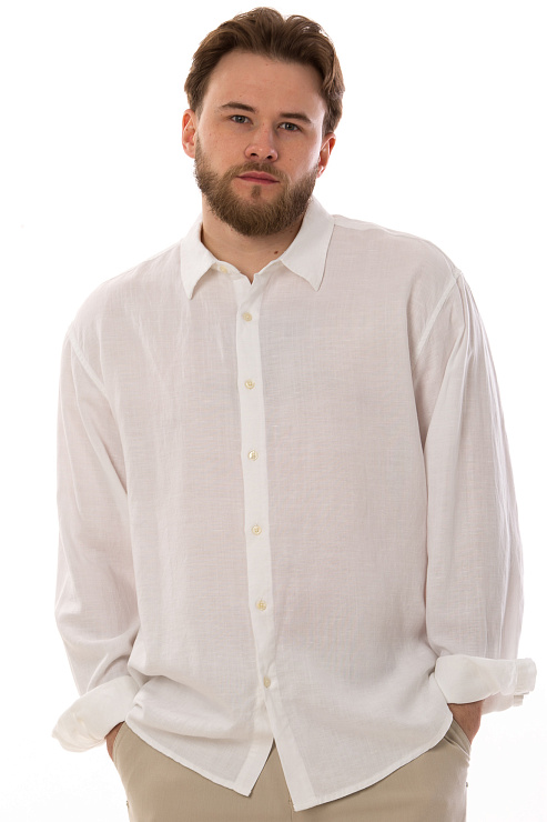 CHEERDUCK/4070 8127 БЕЛЫЙ Рубашка мужская CHEERDUCK цвет Белый