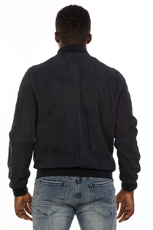 BALDININI E2E840SUED1616 Бомбер мужской BALDININI цвет Синий