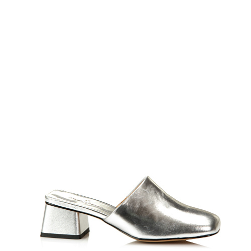 Сабо на каблуке SERGIO MANCHOT цвет Серебристый