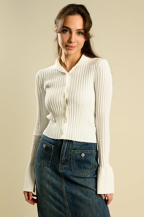 BELLABOA 111-44 БЕЛЫЙ Кофта женская BELLABOA цвет Белый