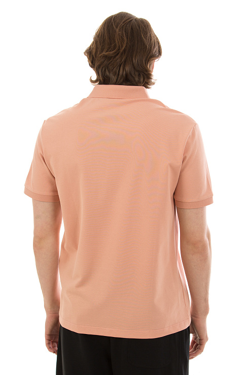 CHEERDUCK/4070 2508 ПЕРСИК Поло мужское CHEERDUCK цвет Оранжевый