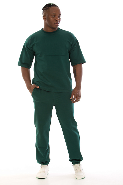 SAM SAM B166 ТЕМНО-ЗЕЛЕН. Костюм летний CHEERDUCK цвет Зеленый