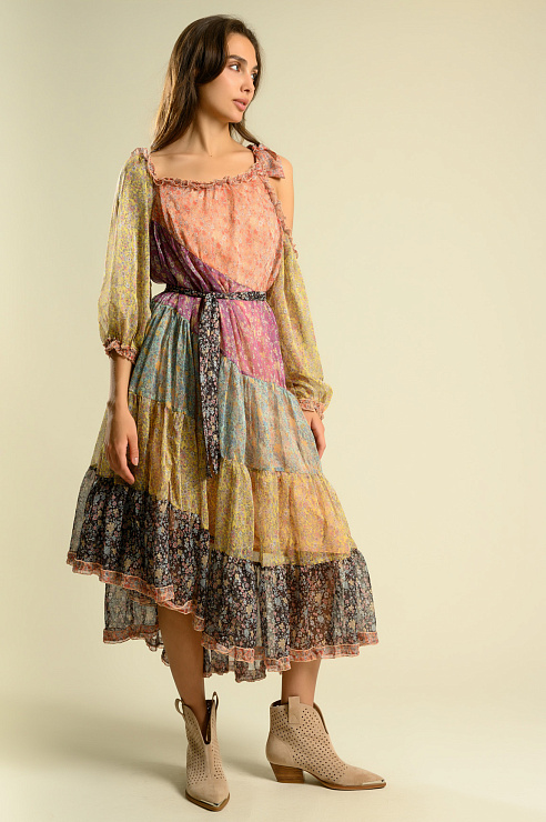 BELLABOA 222-7 МНОГОЦВЕТНЫЙ Платье  BELLABOA цвет Многоцветный