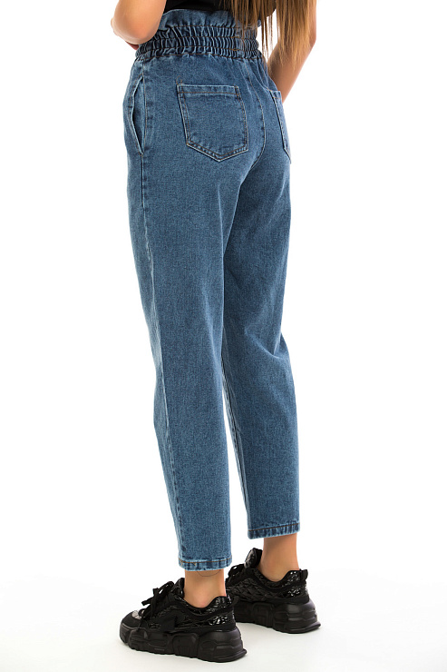 CHEER&DUCK/2025 5563 СИН. Джинсы женские CHEERDUCK цвет Синий