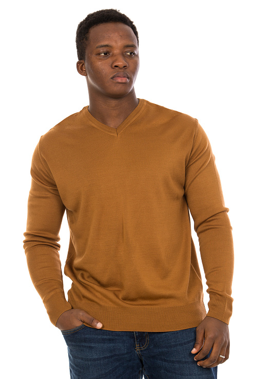 CHEERDUCK/BA 3763 КОРИЧНЕВЫЙ Джемпер мужской CHEERDUCK цвет Коричневый