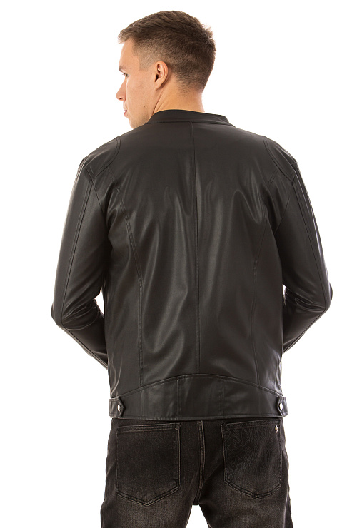 CHEERDUCK/6088 К2904 ЧЕРНЫЙ Куртка кожаная мужская CHEERDUCK цвет Черный