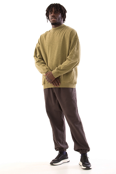 CHEERDUCK/4070 SW3207 ЗЕЛЕНЫЙ Свитшот мужской CHEERDUCK цвет Зеленый