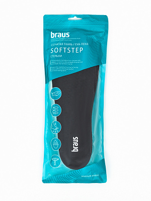 BRAUS Стельки SOFTSTEP р.35-40 BRAUS цвет 