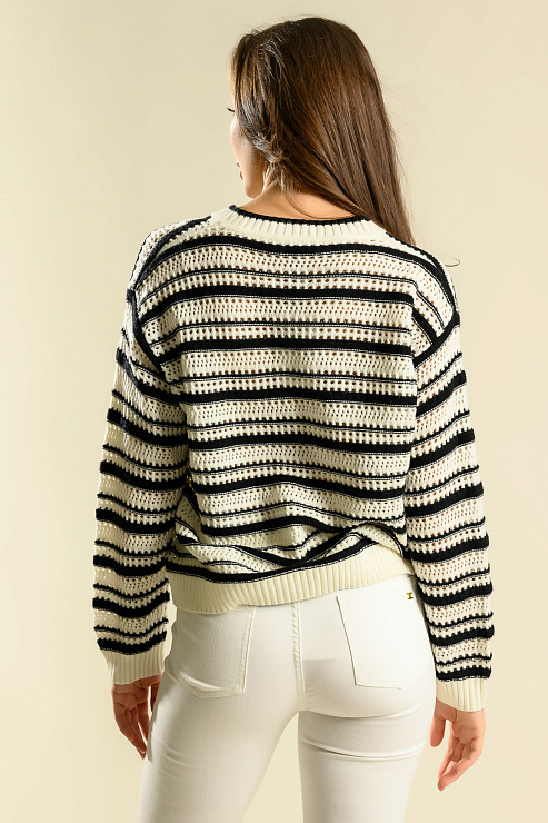 BELLABOA 200-41 БЕЛ/ЧЕРНЫЙ Кофта женская BELLABOA цвет Белый