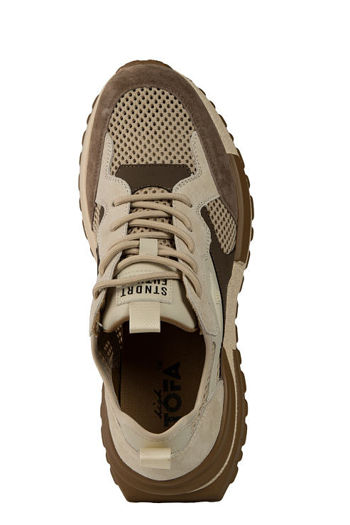 Кроссовки ТОФА цвет Бeжевый