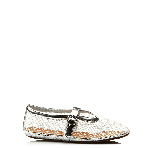 Балетки SERGIO MANCHOT цвет Серебристый