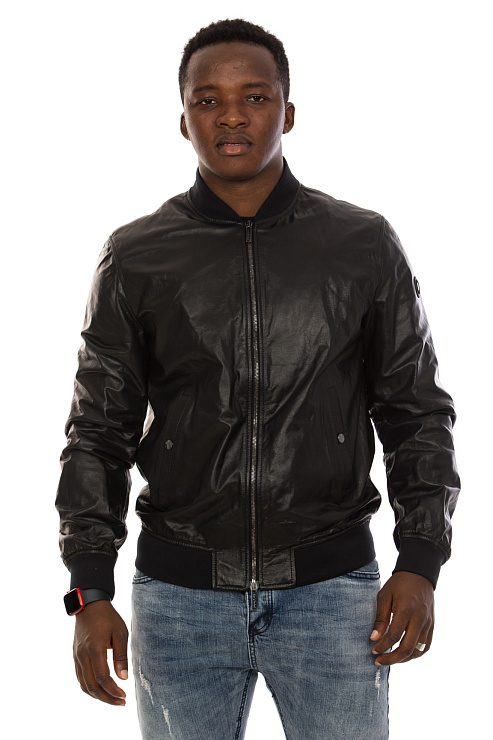 BALDININI E2E732CALF0002 Бомбер мужской  BALDININI цвет Черный