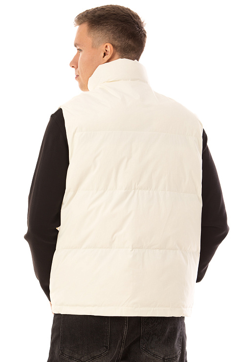 CHEERDUCK/4070 12 БЕЖЕВЫЙ Жилет мужской CHEERDUCK цвет Молочный