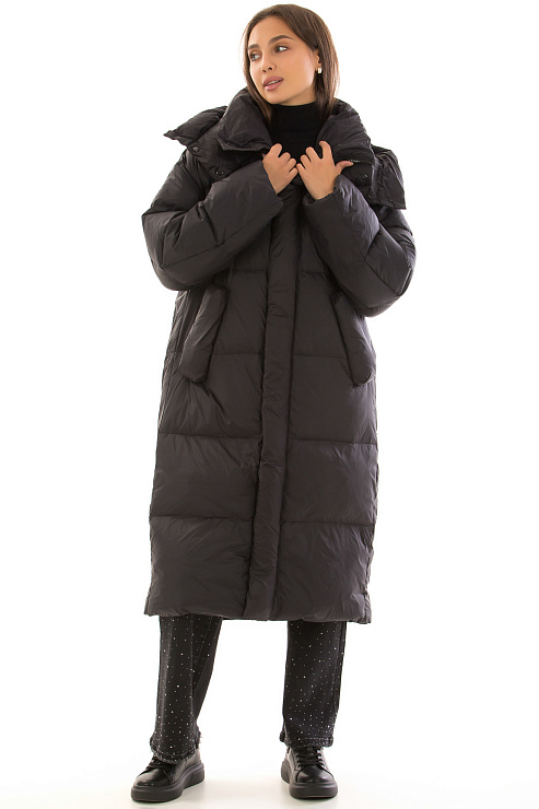 CHEERDUCK/5078 G-20 ЧЕРНЫЙ  Пуховик женский CHEERDUCK цвет Черный