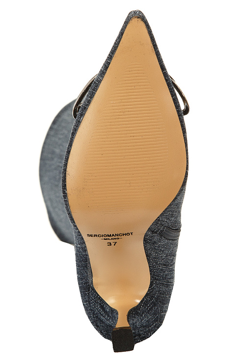 Ботфорты на каблуке SERGIO MANCHOT цвет Синий