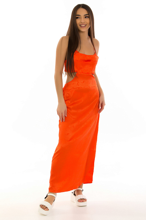 CHEERDUCK/2C19 1414 ОРАНЖЕВЫЙ Платье  CHEERDUCK цвет Оранжевый