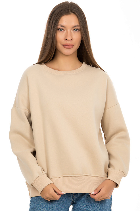 SHI FA MAN 5001 БЕЖ. Свитшот женский SHI FA MAN цвет Бежевый