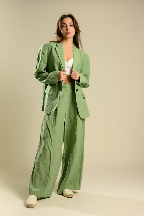 BELLABOA 111-257 ЗЕЛЕНЫЙ Пиджак женский BELLABOA цвет Зеленый