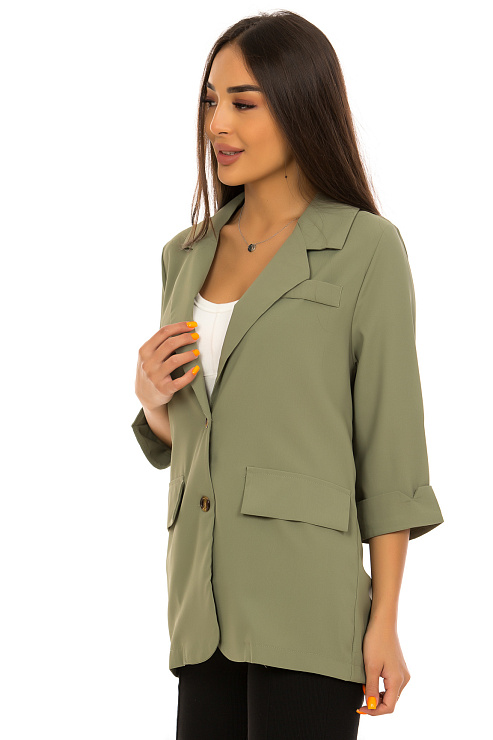 CHEERDUCK/2C19 015 ЗЕЛЕНЫЙ Пиджак женский CHEERDUCK цвет Зеленый