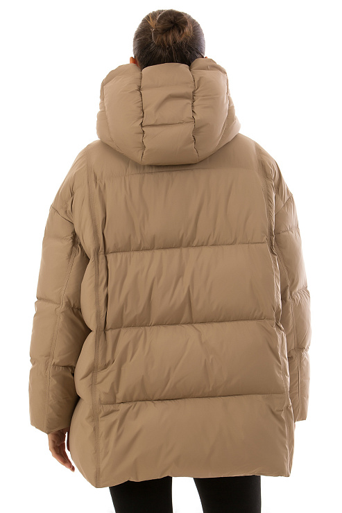 TOWMY A028 БЕЖЕВЫЙ Пуховик женский TOWMY цвет Бежевый