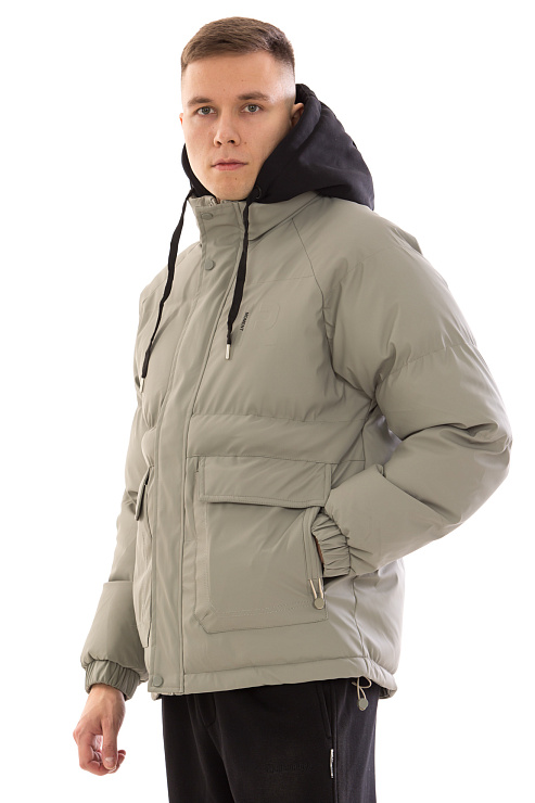 CHEERDUCK/4070 9585 СЕРЫЙ Пуховик мужской CHEERDUCK цвет Серый