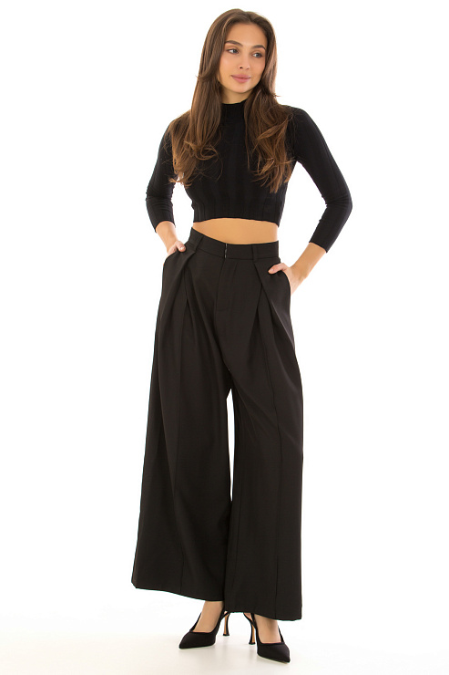 CHEERDUCK/NEW 115-1 ЧЕРНЫЙ Брюки женские классические CHEERDUCK цвет Черный