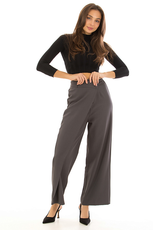 CHEERDUCK/NEW 0221 СЕРЫЙ Брюки женские классические CHEERDUCK цвет Серый